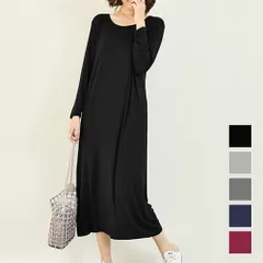 Tシャツワンピース レディース 10代 20代 30代 韓国ファッション カジュアル 長袖 春 秋 無地 シンプル 黒 ゆったり リラックス ロング