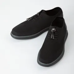 Orobianco OB-04 [ knit sneaker ] BLACK ◆オロビアンコ ウイングチップ ニット スニーカー 軽量 通気性 ビジカジ  通勤 紳士靴 ブラックのサムネイル