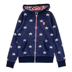 サイズ：M CALLAWAY キャロウェイ  フード付き 長袖ジップジャケット 星柄 ネイビー系 [240101481421] ゴルフウェア レディース ストスト