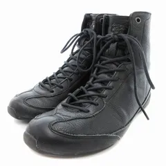 オニツカタイガー Onitsuka Tiger TIGER GRACIA タイガー グレイシア ハイカット スニーカー シューズ レザー 23cm 黒 ブラック /JS ■GY03