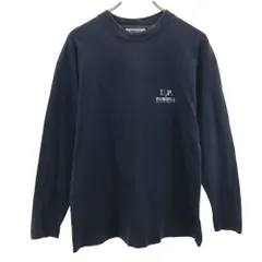 レノマ 90s フランス製 パグバックプリント 長袖 Tシャツ M ブラック renoma ロンT オールド ヴィンテージ メンズ