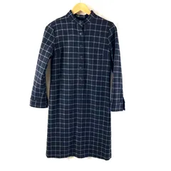 ドゥファミリー THE DO!FAMILY LIMITED ワンピース 長袖 チェック ボタン ウール 黒系 Mサイズ 958937 