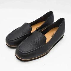 Figurino フィグリーノ 23.0㎝ ブラック 黒 mer0506 モカステッチシューズ SP1100 日本製 本革 軽量 レザー 牛革 フラットシューズ