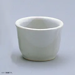 お値下げ！　吉田喜彦　粉引輪花盃　ぐい呑　共箱付き　おちょこ お値下げ！ 吉田喜彦 粉引輪花盃 ぐい呑 共箱付き おちょこ