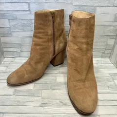 FABIO RUSCONI　ショートブーツ　サイドジップ　チャンキーヒール　37 (23.5～24㎝)