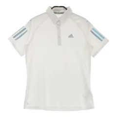 サイズ：L ADIDAS GOLF アディダスゴルフ HB3618 半袖ポロシャツ ボタンダウン  ホワイト系 [240101500204] ゴルフウェア レディース ストスト