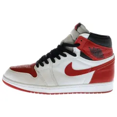NIKE (ナイキ) AIR JORDAN 1 RETRO HIGH OG HERITAGE 555088-161 エアジョーダン1 レトロ ヘリテージ ハイカットスニーカー ホワイト/レッド US10/28.0cm