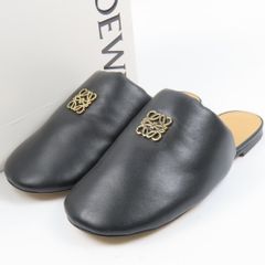 100904 LOEWE ロエベ 靴 シューズ スリッパ アナグラム 35 22cm サンダル