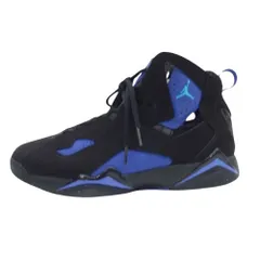 NIKE AIR JORDAN ナイキ ジョーダン スニーカー 342964-040 True Flight トゥルー フライト Black Blue Lagoon ブラック ブルー ラグーン ハイカット スニーカー 26.5cm【中古】