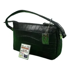 『限定入荷』高級クロコダイルレザー 2wayショルダーバッグ ブラック　ハンドバッグ　ポシェット　本革　黒