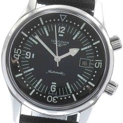론진 LONGINES L3.674.4 레전드 다이버 데이트 자동 감기 남성 벨트 번역 있음 _883790