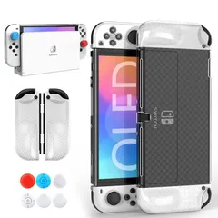 【在庫処分】Switch 有機ELモデル Switch 分体式設計 着脱簡単 ドック対応 HEYSTOP 全面保護 PC材質 薄型 軽量 カバー 透明 超耐衝撃 指紋・傷防止 oled ニンテンドースイッチ OLED クリスマスプレゼント