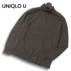 【22AW】UNIQLO U ユニクロ ユー ルメール 秋冬 ウール100%★ クレープ タートルネック セーター ニット Sz.M メンズ
