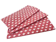 手ぬぐい 3枚セット【赤麻の葉】日本製　日本手ぬぐい　てぬぐい　ハンカチとして 新品