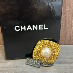 ☆CHANEL シャネル ブローチ パールブローチ ゴールドカラー フェイクパール ビンテージ ヴィンテージ アクセサリー