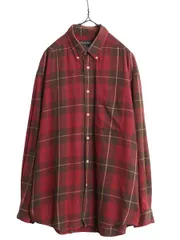 【お得なクーポン配布中!】 90s バナナリパブリック チェック 長袖 ボタンダウン シャツ メンズ L / 古着 オールド BANANA REPUBLIC 長袖シャツ コットン マルチカラー