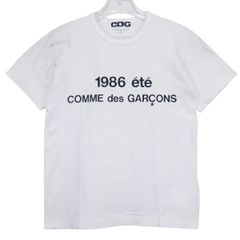 CDG シーディージー 1986 ete TEE SZ-T028 AD2025 ショートスリーブ Tシャツ ホワイト クルーネック カットソー 半袖 COMME des GARCONS コムデギャルソン サイズM augk
