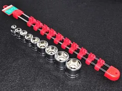 KTC 9.5 ソケット 9個＋ソケットホルダー EHB310★ソケットレールのサムネイル