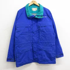 M/古着 エルエルビーン LLBEAN 長袖 ナイロン マウンテン ジャケット メンズ 90s BFグッドリッチ 青 ブルー 内側メッシュ 24sep30 中古 ア