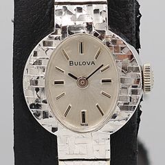 BULOVA 手巻き時計 シルバー 14K 585 - メルカリ