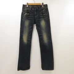レッドペッパー エドハーディー　ダメージ加工 ストレッチ　フレアデニム REDPEPPER - 24 レッドペッパーRED PEPPER デニム レディースの