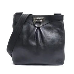 Salvatore Ferragamo サルヴァトーレフェラガモ ガンチーニ ショルダーバッグ ブラック AU-21 B499 レディース 中古 美品