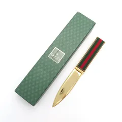 ★希少・未使用★ GUCCI ペーパーナイフ 本の栞 文具 グッチ 希少 未使用 GUCCI ペーパーナイフ 本の栞 文具 グッチ ゴールド