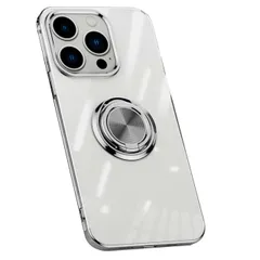 iPhone15 Pro Max ケース アイフォン15 プロマックス  スマホリング 耐衝撃 薄型 ケース 【Color】 シルバー