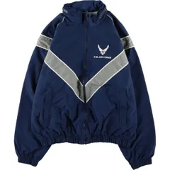 古着 04年納品 米軍実品 U.S.AIR FORCE PTU トレーニング ナイロンジャケット USA製 SMALL/SHORT メンズM/eaa366056