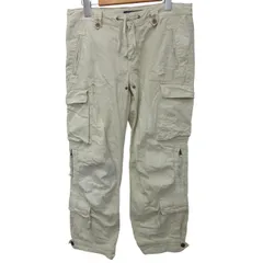 ラルフローレン RALPH LAUREN コットン カーゴパンツ ウエストリボン 国内正規 生成り 白系 ホワイト系 11 約S-M 1020のサムネイル