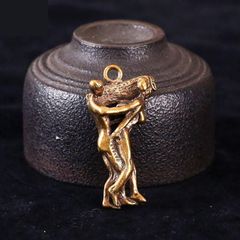 ジョーク キーホルダー 体位 SEX ヌード 男性器 性器 ペニス ちんちん ちんこ 男女 セックス 真鍮 ユニーク 縁起物 子宝 a