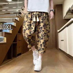 [3XL]メンズ ファッション 服 用 オシャレ シンプル 大人 かっこいい ストリート 夏コーデ  コットン リネン パンツ 薄手 ストレート パンツ 通気性 カジュアル パンツ 大きいサイズ 