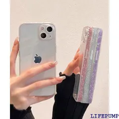 saymis きらきら グリッター おしゃれ 韓国 iPhone15 ケース 綺麗なキラキラケース ラメ 透明 クリア 可愛い iPhone15 pink 1750