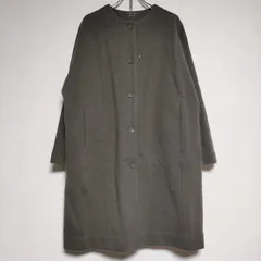【専用】evam eva プレスウール　ノーカラーコート evam eva エヴァムエヴァ プレスウール ノーカラー ショート