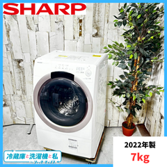 【2022年製】 SHARP シャープ ES-S7G-NL ドラム式洗濯機