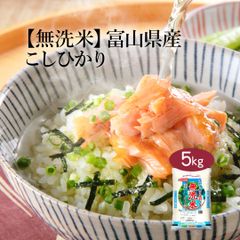無洗米 米 富山県産 こしひかり 5kg 令和6年産 お米 白米 おくさま印 国産 食品 ギフト 引っ越し 挨拶 出産 内祝い 母の日 父の日 お中元 お歳暮 結婚 快気 還暦 香典返し 寒中 暑中見舞い お年賀 送料無料