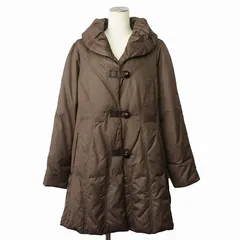 カルヴェン CARVEN ダウン コート ロング くるみボタン 46 茶 のサムネイル