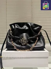 美品ロエベ ブラック ショルダーバッグ-WTO輸入2