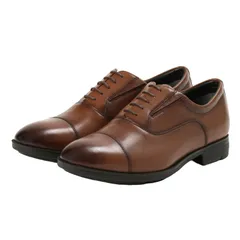 テクシーリュクス アシックス商事 texcy luxe 本革 革靴 ビジネスシューズ ストレートチップ GORE-TEX 黒 ブラック 4E ロングノーズ 靴 父の日 actu8005 ブラウン（） 28.0cm