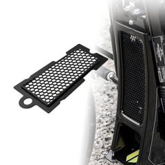 オートバイ用ブラック/クロームラジエーターグリルプロテクター ハーレー ソフテイル ブレイクアウト ストリート ボブ ローライダー ヘリテージ スポーツ
