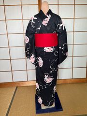 ゆかた　ウサギ柄　浴衣