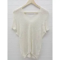 ◇ DES PRES デ プレ ニット セーター　ノースリーブ L ホワイト レディース 【中古】 【1002799508834】