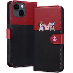 【新着商品】Kitzomi iPhone 14 スマホケース iPhone 14 マネークリップ スマホケース iPhone 14 猫柄スマホケース iPhone 14 レザースマホケース 快適な手触り iPhone SE 第2世代 ポケットケース かわいい