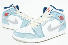 ナイキ NIKE AIR JORDAN 1 MID SE Hyper Royal エアジョーダン1 ミッド ハイパーロイヤル DN3706-401 27 ホワイト ブランド古着ベクトル 中古▲■250306