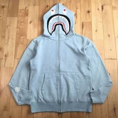 bape シャークパーカー　水色　Sサイズ GIANT SHARK FULL ZIP HOODIE | bape.com