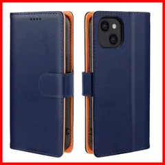 【人気商品】携帯カバー レザー 耐衝撃 スマホケース 耐摩擦 13 全面保護 マグネット式 13 カード収納 スタンド機能 ケース手帳型 手触りが良い iPhone 人気 上質 【J.DL直営店】 6.1インチ対応（ブルー）