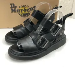 【極美品】ドクターマーチン グリフォン ブラック レザー サンダル ストラップ Dr.Martens サンダル /ドクターマーチン GRYPHON STRAP SANDAL
