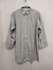 ナイスクラップ マルチシャツ ストライプ柄 ブルー フリーサイズ