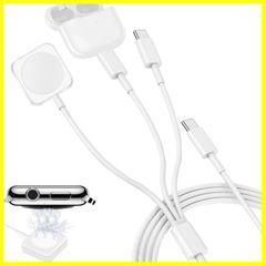 【在庫処分】Watch Apple 充電器 充電ケーブル 充電器 ワイヤレス Series 【2025最新型】Type-Cコネクタ 9/8/7/6/5/4/3/2/1/SE2/SE/Ultra全シリーズ対応 持ち運びやすい アップルウォッチ 旅行/会社/車内用