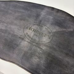 【１点もの】HORWEEN（ホーウィン社） ホースバットストラップ（HORSEBUTT STRIP）床革　ホ―ウィンスタンプあり　※床革です※　250714-E（ブラック）